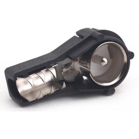 ISO-Stecker (männlich) für Autoradios, wandelt blanke Drähte in eine Antenne um.