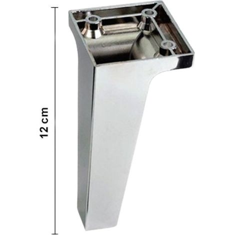 Piede mobile cromato 12x5,5 cm