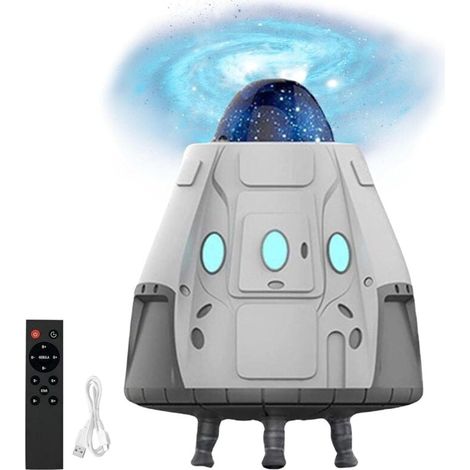 Veilleuse projecteur - Projecteur d'étoiles spatiales portable, cadeau d'anniversaire ou de Noël, veilleuse LED océan pour enfants (1/4)