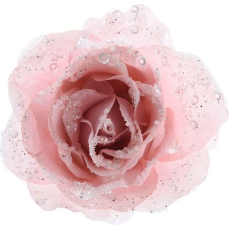 Clip rosa con glitter (1/3)