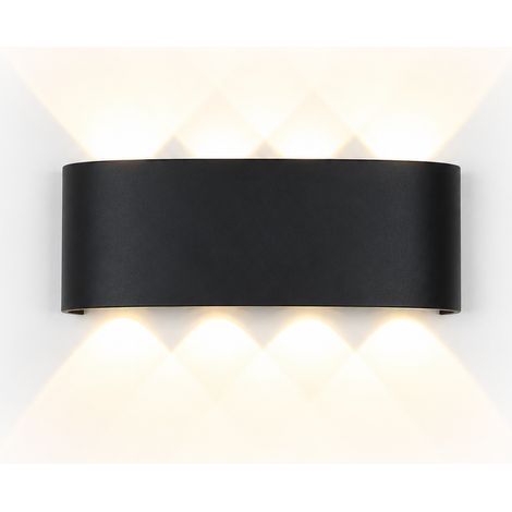 LUSSOCRAFT Applique murale moderne – Aluminium, 8 W, blanc froid, LED intégrée, 24×21×8.8 cm, pour salon et salle à manger (1/5)