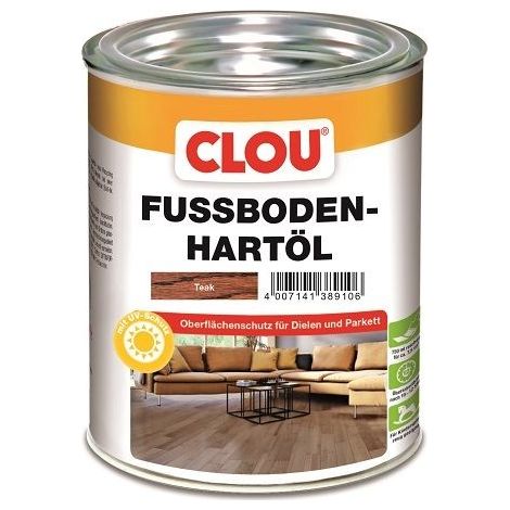 Clou Fußboden Hartöl 750 ml teak Holzöl (1/2)