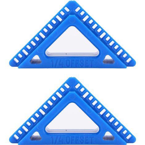 Regla para ventanas y puertas  Medidor de separación descentrado  Plástico reversible 1/4" 3/16" (1/5)
