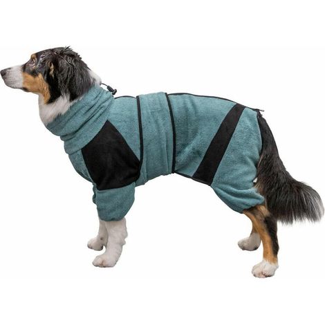 Trixie Hundebademantel XS Azur Komfort Baumwolle