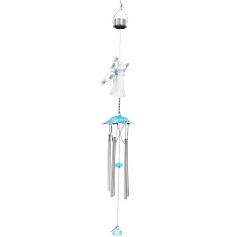 Sonnette De Vent Solaire avec Lumière LED Décoration De Jardin Extérieur avec Angel Suspendu Énergie Ambiance pour Pelouse Et Terrasse (1/5)