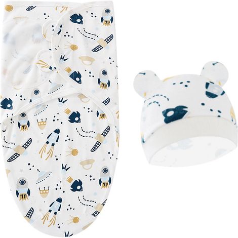Verstellbare Puckdecke + passende Mütze, geeignet ab Geburt, Unisex-Schlafsack (1/5)