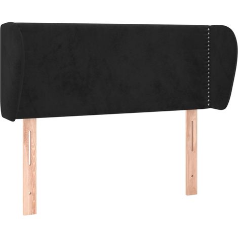 Maison Exclusive - Cabecero de terciopelo negro 93x23x78/88 cm (1/5)