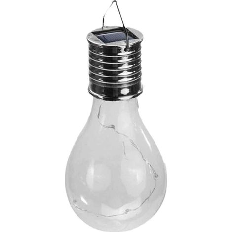 Lampe solaire avec crochet de suspension, lampe LED solaire étanche, sans fil, écologique pour une utilisation extérieure dans le jardin, sur la terrasse, en camping ou par temps froid.-AquaForge