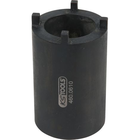 KS Tools 1/2" DAF Nutmuttern-Schlüssel für Lenkgestänge-Befestigung mit 4 Zapfen, 52 mm - 460.0610