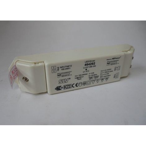 Alimentation driver LED 12W 700mA 8-18Vdc non-dimmable avec serre-câble SLV DECLIC (1/2)