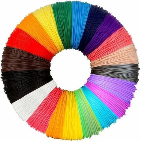 Filamento PLA para bolígrafo 3D, 20 colores, MYNT3D, DeWang, bolígrafo 3D y bolígrafo de impresión 3D, 3m-Thsinde (1/5)