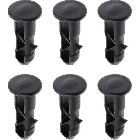 Paire de goupilles de charnière pour couvercles de poubelles. Compatibles avec les poubelles extérieures de 240/120/100/60 l, 65 mm x 18 mm, plastique noir. (1/5)
