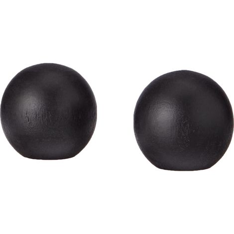 Embouts Rideaux Balle Noir - Ateliers 28 (20mm)