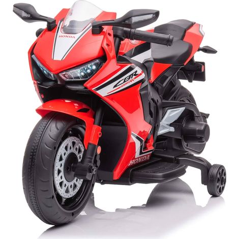 Moto Elettrica per Bambini Licenza Ufficiale Honda CBR1000RR 10,8V 3,1Ah Rosso