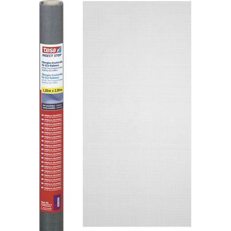 tesa Fliegengitter COMFORT Ersatzrolle 120 x 250 cm - anthrazit Insektenschutzfenster (1/5)