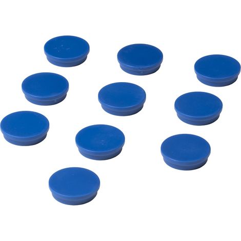 Whiteboard-Magnete - 30 mm - Blau - Set - 10 Stück (1/2)