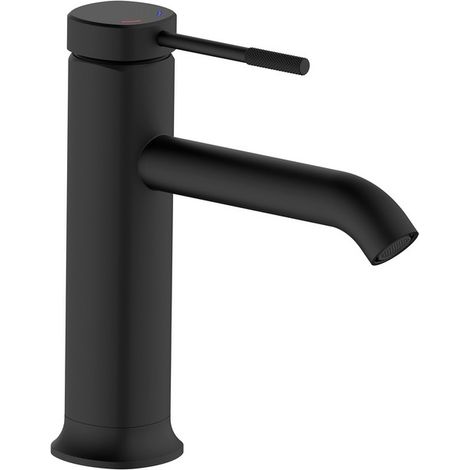 Miscelatore Lavabo Serie Nobel Nero con Piletta Click Clack (1/2)