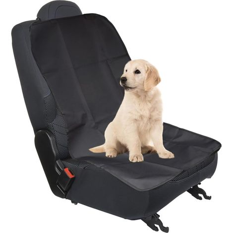 Dog Front Seat Cover, Waterproof Dog Seat Cover, Suitable All Year Round for All Types of Vehicles (Black) (1/5)