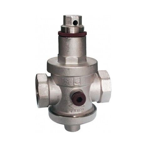 VALVULA REDUCTORA DE PRESION 1 CUERPO DE LATON CROMADO MUELLE EN ACERO AL SILICIO ZINCADO PRESION REGULABLE DE 05 A 6 BAR REDUCTOR DE PRESION AGUA MEDIDA 1 32MM ROSCA HEMBRA PRESION MAXIMA