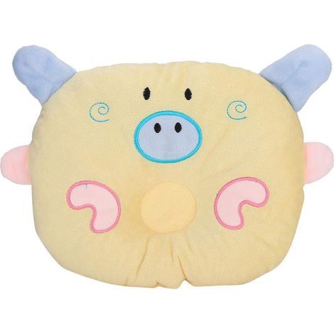 1 - Oreiller Pour Chien - Lit Pour Chat - Forme Cochon Dessin Animé - Tissu Doux Résistant À L&39usure - Pour Petit Chien Et Chat - Jaune - 35x25cm (1/5)