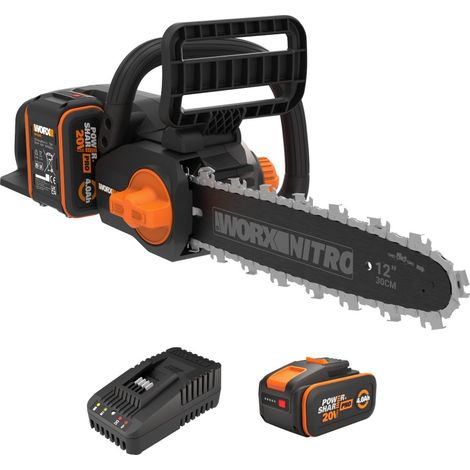 WORX Wg350e 20V Akku-Kettensäge, 30cm Führungsschiene WORX