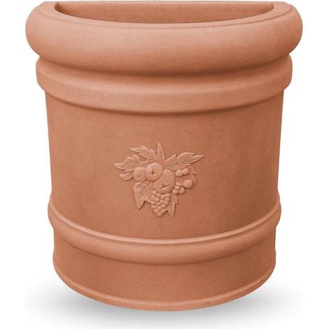 Jardinière festonnée sur le mur ducal  Blanc - 50 cm (1/2)