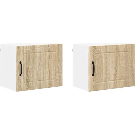 Meubles de Rangement，Armoire de cuisine 2 pcs Chêne Sonoma 50 x 31 x 40 cm CFW976564 (1/5)