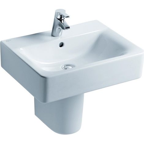 Lavabo CONNECT CUBE avec trop-plein 550 mm blanc IDEAL STANDARD