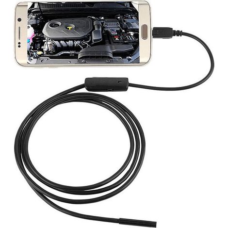 Telecamera endoscopica 5m flessibile 6 led immergibile waterproof cavo E-21 (1/5)