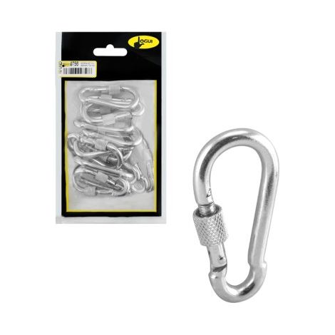 Mosquetón Bombero Con Seguro - 6x60mm - 15uds (1/3)