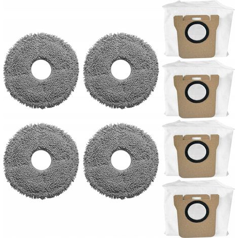Sacs et serpillères pour Dreame L10 L20 et aspirateurs Xiaomi X10, X10+ et X20+ 8 pièces (1/5)