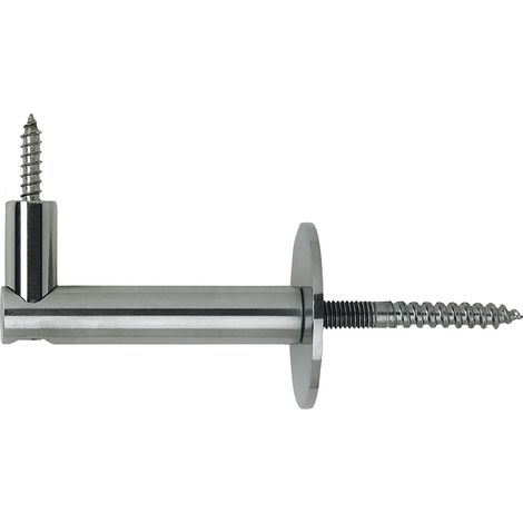 Handlaufträger Rosetten ø 50 mm, Wandabstand 75 mm, Edelstahl matt (1/3)