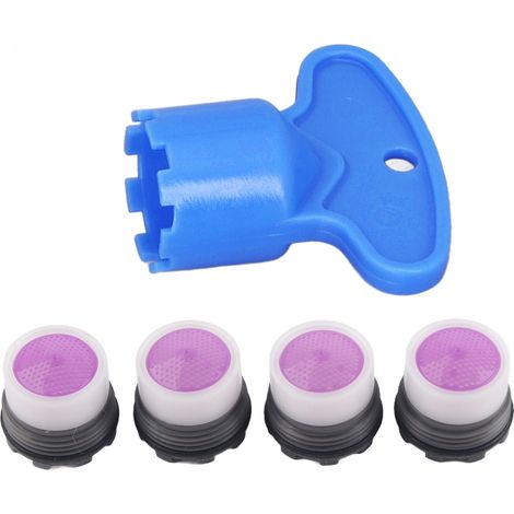4 pièces aérateur robinet évier M16,5 mm brise-jet 1,2 GPM économiseur d'eau mousseur pour cuisine salle de bain (1/5)