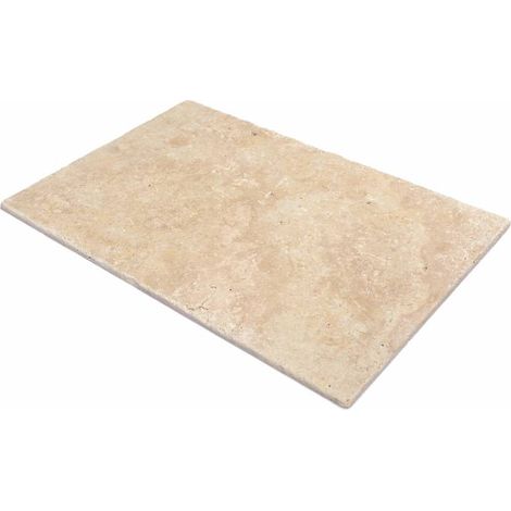 Dallage sol Travertin 40.6x61x1.2 cm - couleur Walnut - 1er choix