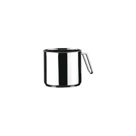 BOLLILATTE IN ACCIAIO INOX 18/10 CM.14 CON MANICO cm.14 lt.1,7