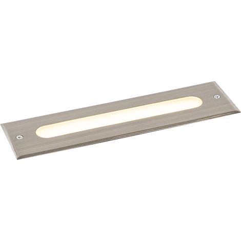 Moderner Bodenstrahler Stahl 30 cm inkl. LED IP65 - Eline