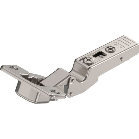 Blum Clip Top Scharnier ohne Feder - Winkelscharnier -45 Grad Möbelscharnier zum Schrauben, Stahl vernickelt (1/3)
