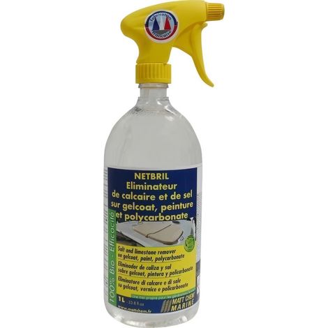 Eliminateur de calcaire et de sel sur gelcoat, peinture et polycarbonate - MATT CHEM - 1 l (1/2)