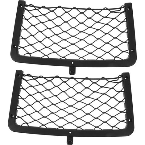 CCYKXA 2 Pieces Car Storage Net Car Storage Pocket Can Cargo Net Car Storage Pocket Car Storage Net Nylon Black 3618cm (1/5)