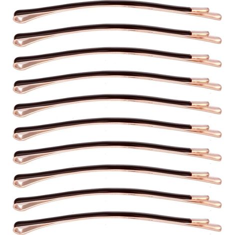 Pack of 10 Curved Jumbo Bobby Pins,Hair Clips (1/5)