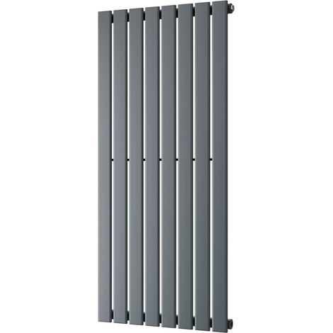 Typhoon - Anthracite Vertical Radiator H1200mm x W544mm Single Panel (1/3)