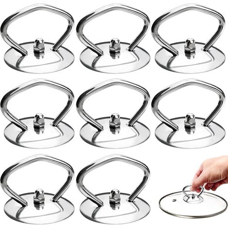 CCYKXA Pcs Stainless Steel Pot Lid Handles, Suitable for Family Use, Kitchen, Frying Pan, Stockpot, Saucepan, Casserole Cover (1/5)