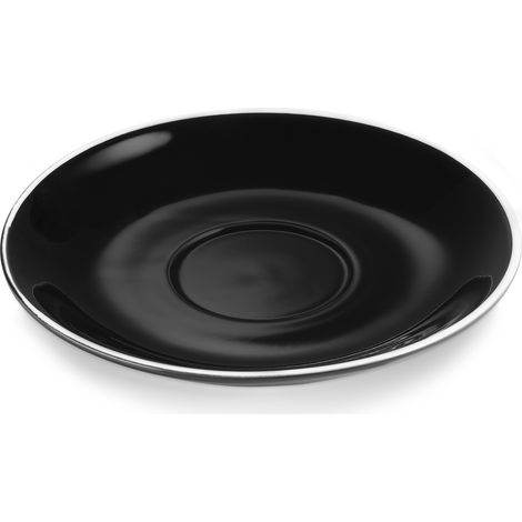 Soucoupe caffè latte noir bord blanc pour 4998035 ITALIA BLACK - Was Germany