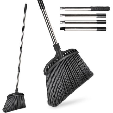 Industrial Broom, Special Bristles, 145cm Steel Handle, 38cm Head, Indoor/Outdoor (1/5)