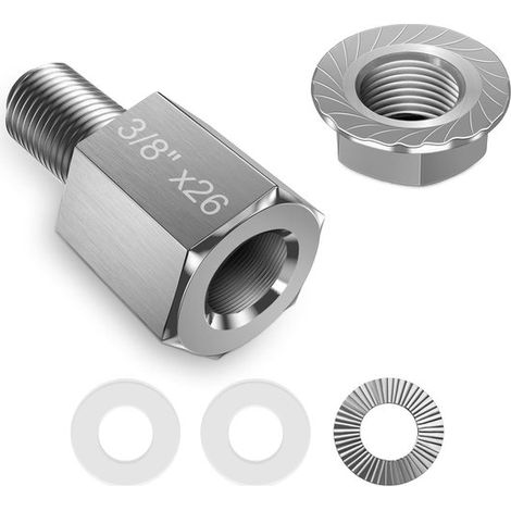 1 SET d'adaptateur d'axe de vélo - pour remorque de vélo & jardinière - 3/8 - adaptateur d'attelage universel (1/5)