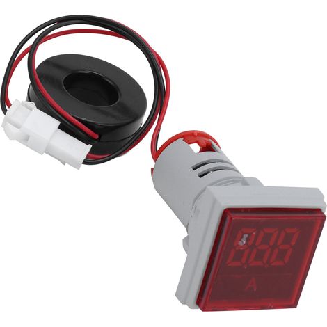 Ampèremètre numérique à signal carré, voyant lumineux, 220 V CA, AD16-22FSARed (1/5)