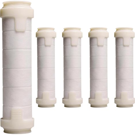 Lot de 5 filtres de douche de rechange pour peau et cheveux (1/5)