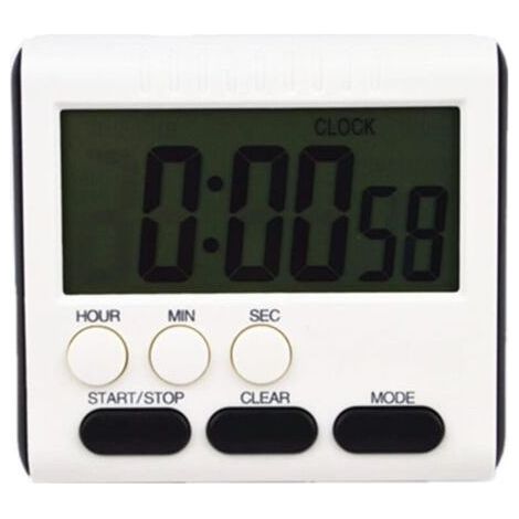 Mini digital timer, 24-hour format, countdown timer and stopwatch, for cooking, sports, studying, meetings (1/3)