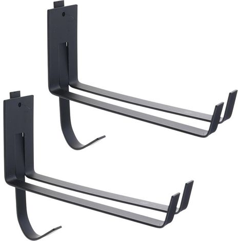 Lot de 2 supports muraux pour planche de surf - Rangement intérieur - Pour longboards et shortboard - Support mural pour planche de surf (1/5)