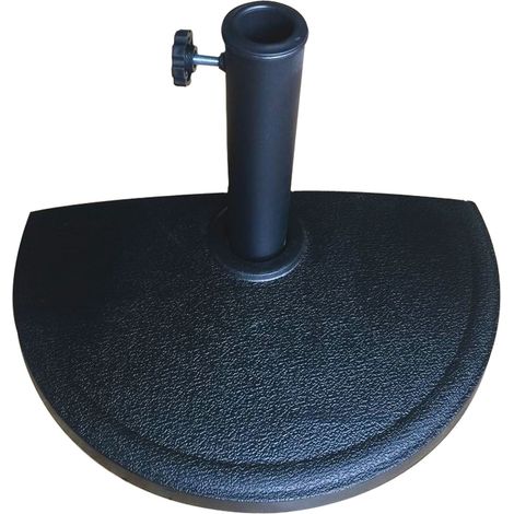 Base per ombrellone da muro parete mezza luna 9Kg Antracite (1/5)